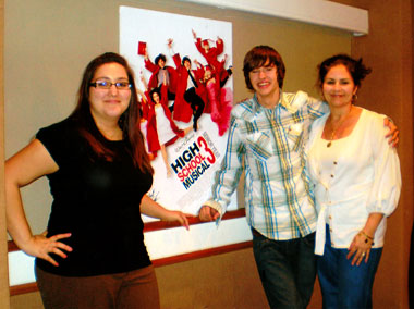 Houston Makeup Artist Cinthia Moore and Matt Prokop from High School Musical 3